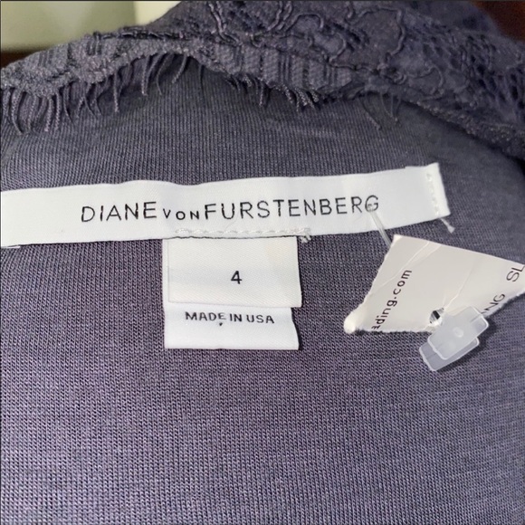 DVF Diane Von Furstenberg Lace Midi Dress Size 4 - Picture 4 of 5